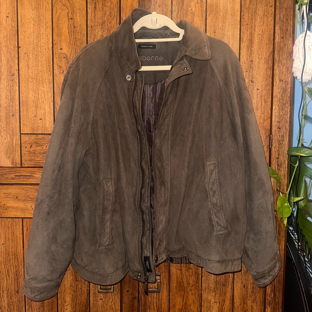 Claiborne Men's Dark Brown Lightweight Jacket